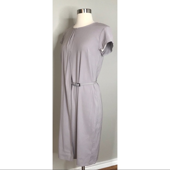 Universal Standard Women’s Vesper Workwear Dress in Ash Light Gray - Picture 10 of 12